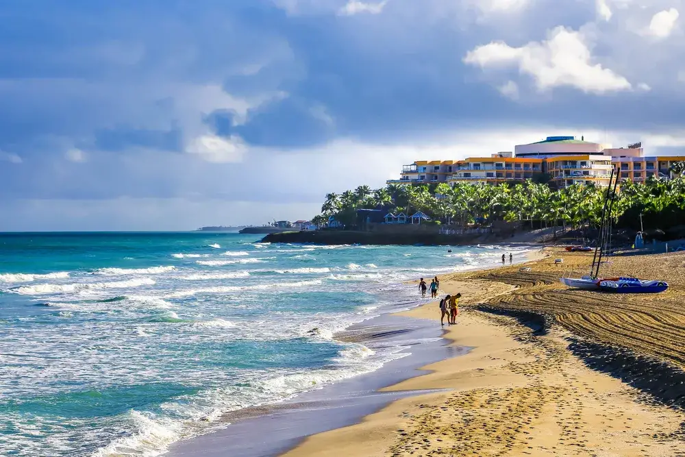 View of the popular Varadero Beach during the best time to visit Cuba overall