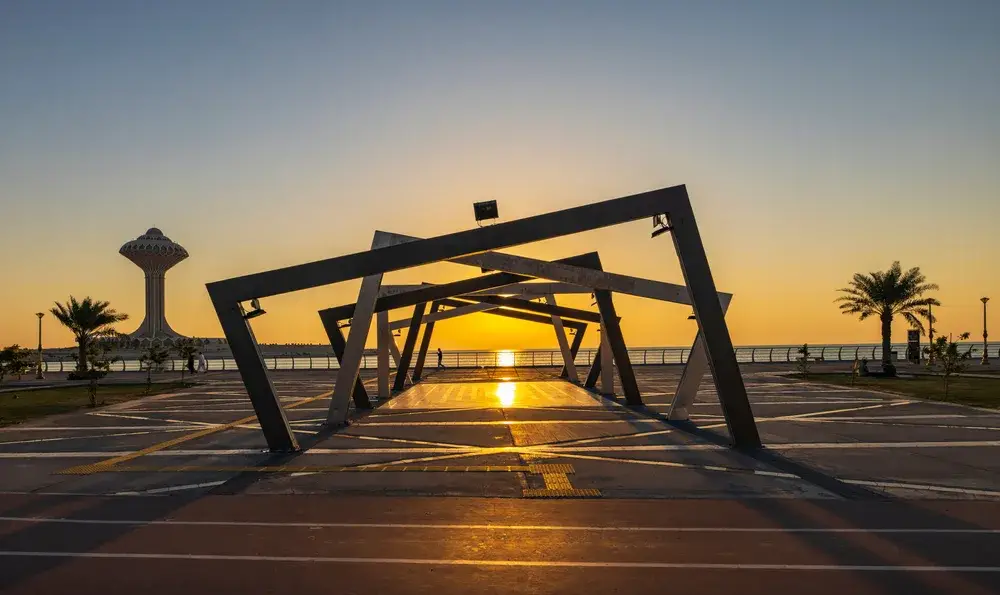 For a post titled Is Saudi Arabia Safe, an Art installation along the Corniche Seafront in the Eastern Province of Saudi Arabia.