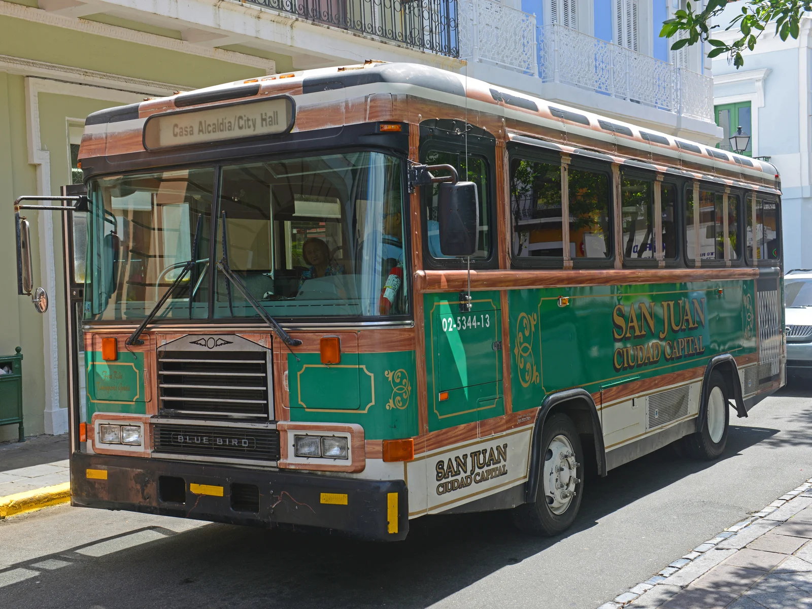 Old bus in San Juan to help illustrate that Puerto Rico is indeed safe