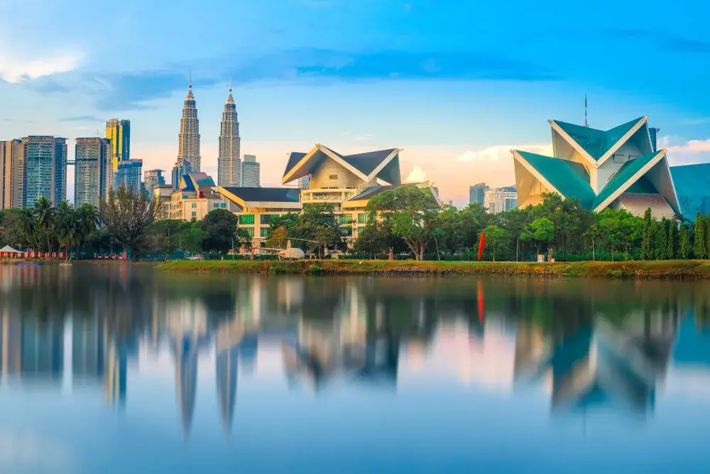 View of Kuala Lumpur at daybreak during the best time to visit Malaysia