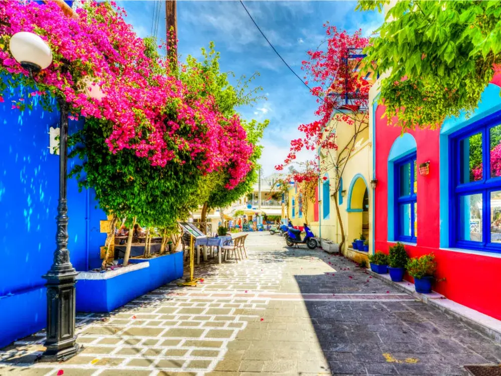 Gorgeous springtime view of Kos Island for a piece on the best things to do in Greece