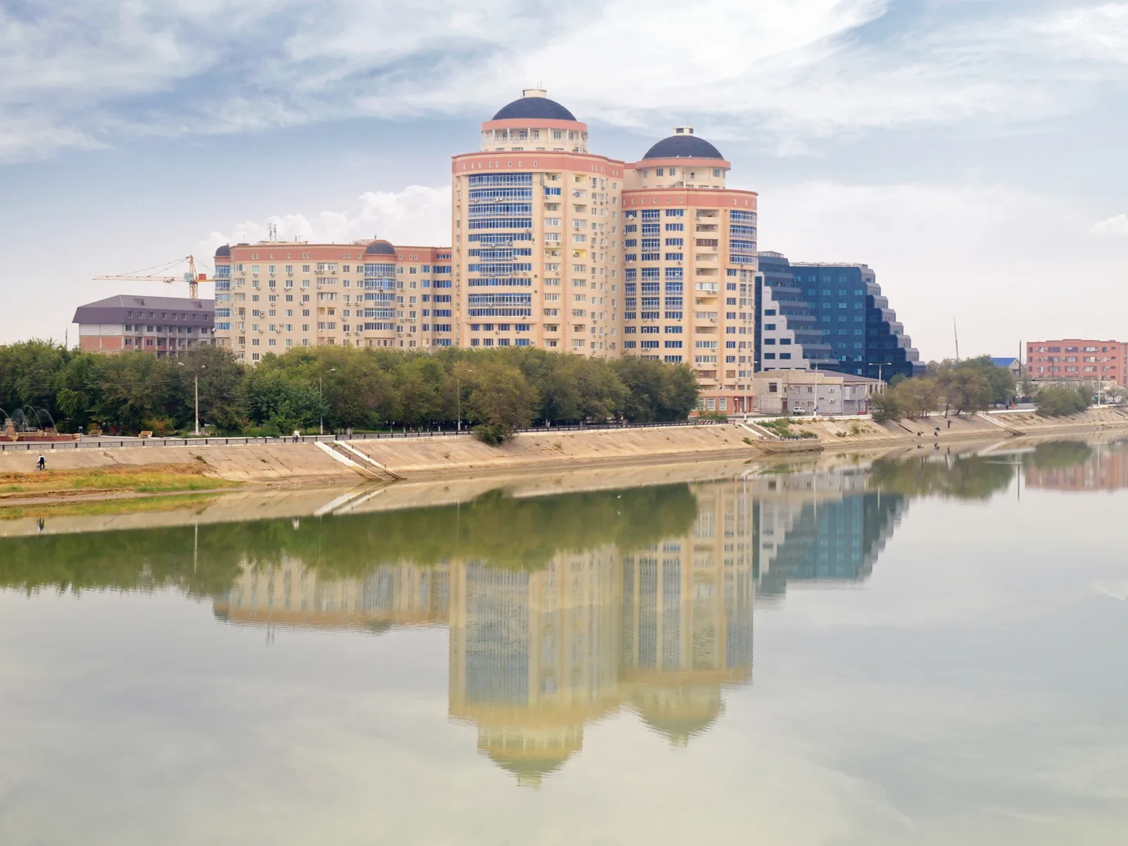 Atyrau municipal landscape for a piece titled Is Kazakhstan safe