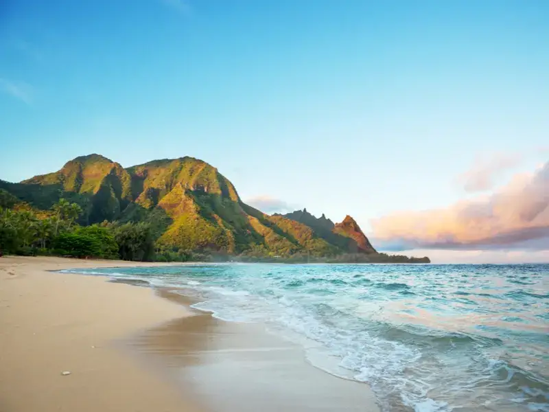 Scenic beach for a piece on the best time to go to Hawaii, with this being the least busy time to visit Hawaii