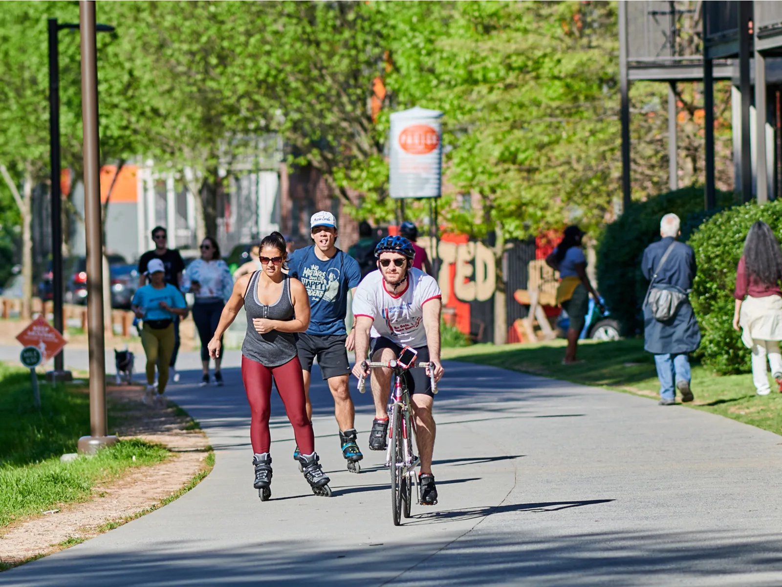 People in the beltline in Atlanta for a piece on Is Atlanta Safe