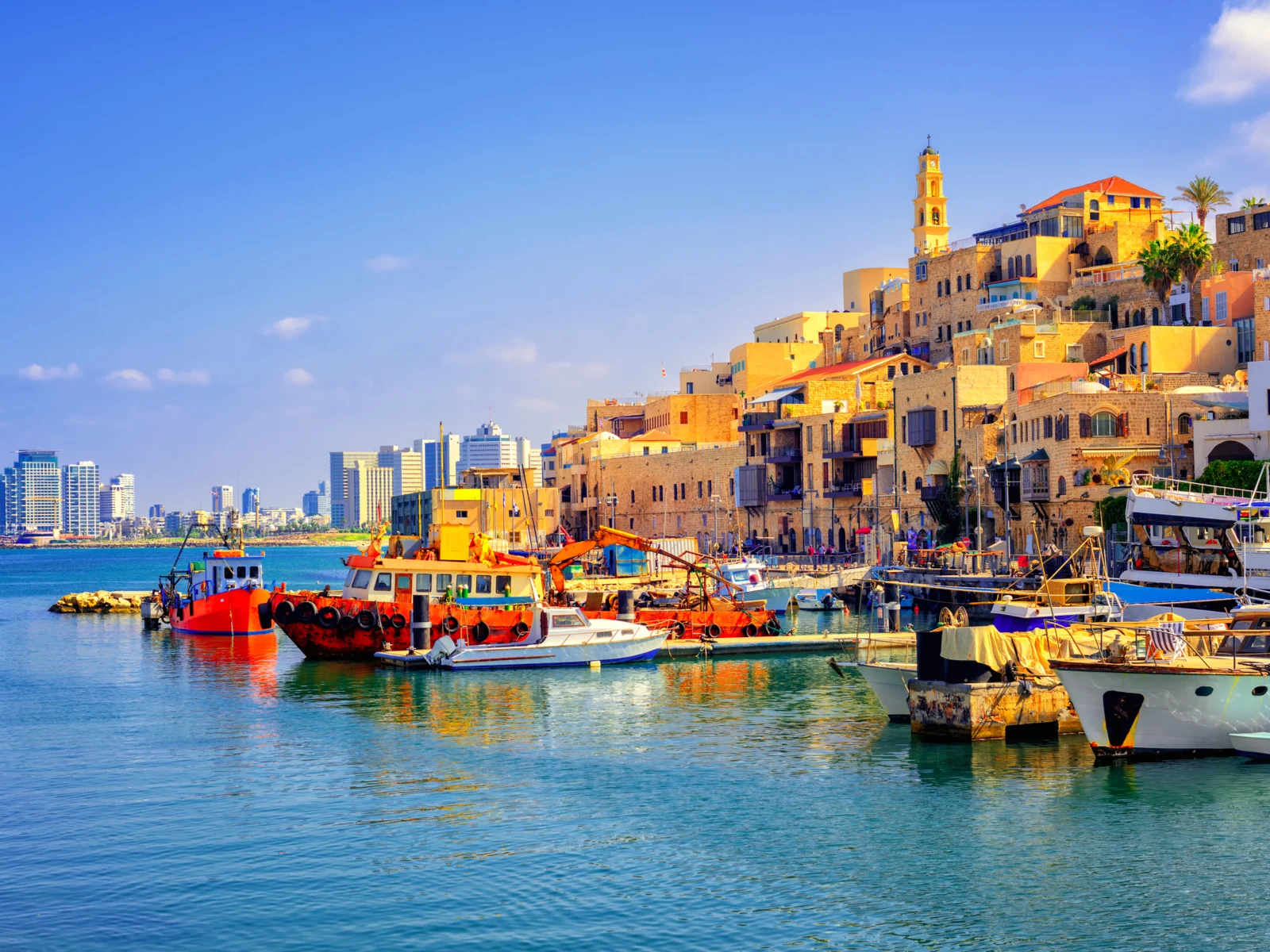 Old town and city of Jaffa in Tel Aviv pictured during the overall best time to visit Israel