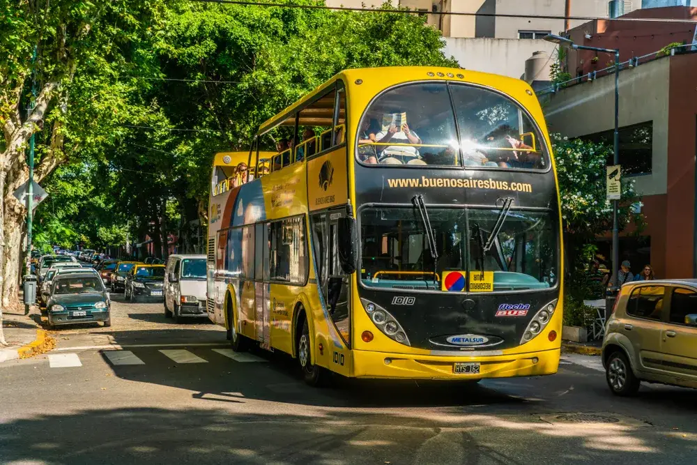 Double decker bus in Buenos Aires Argentina