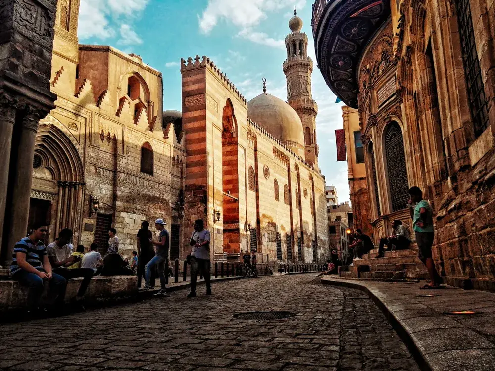 Mostly empty street in the old part of town for a piece on whether or not Cairo is safe to visit